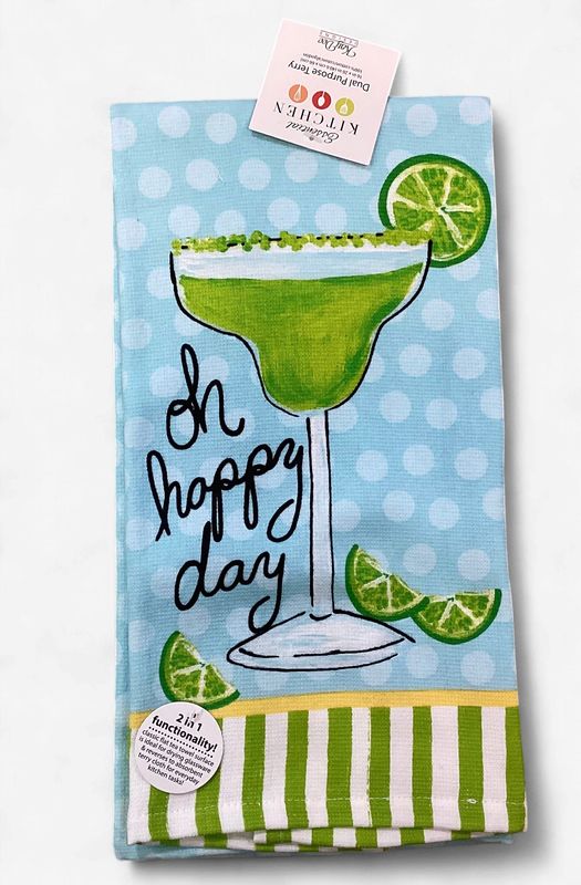 Happy Day Margarita Tea Towel
