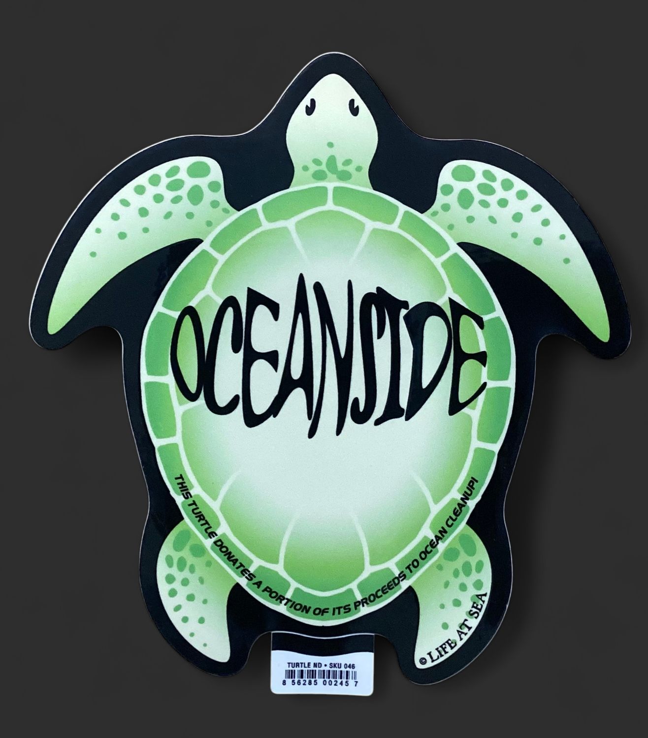 Lrg Sticker-Oceanside Turtle