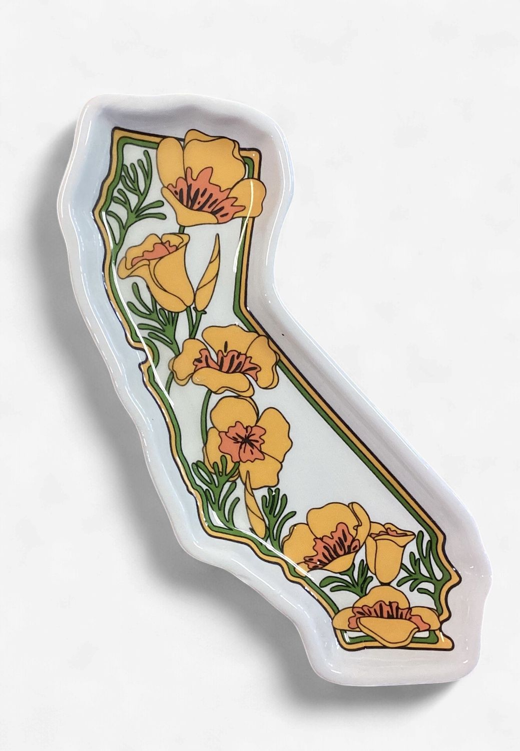 CA State w/Poppy Trinket Tray