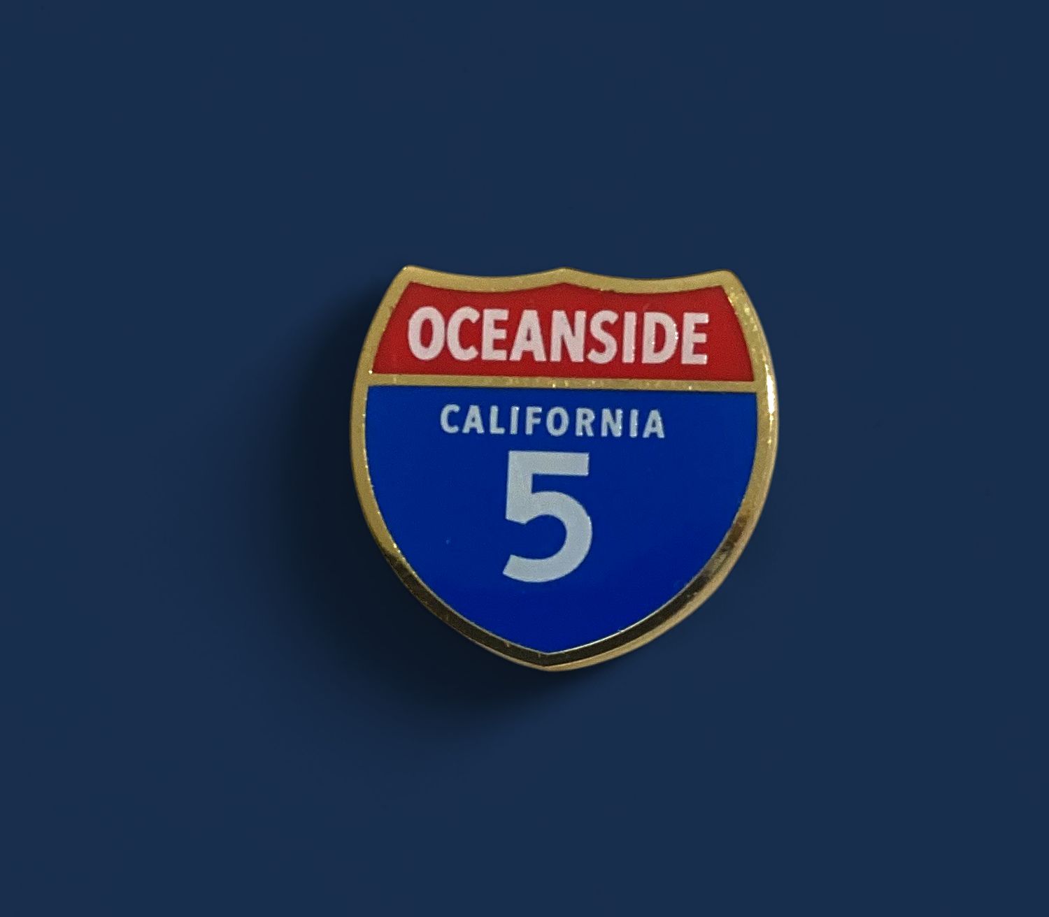 Oceanside Highway 5 Pin