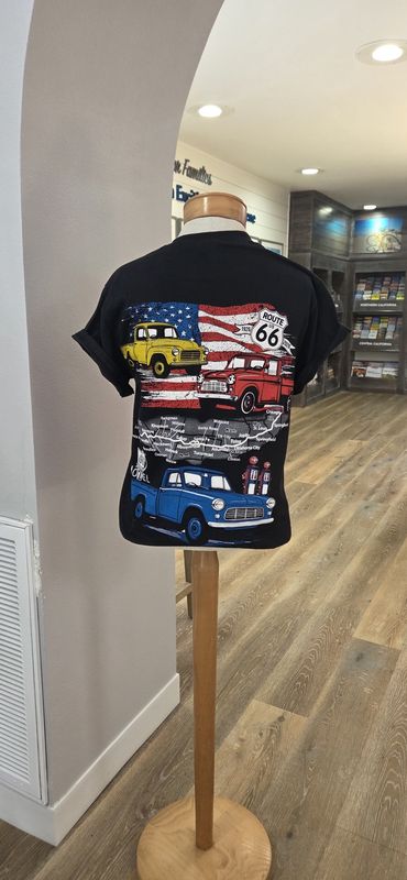 Route 66 Truck Map T-Shirt