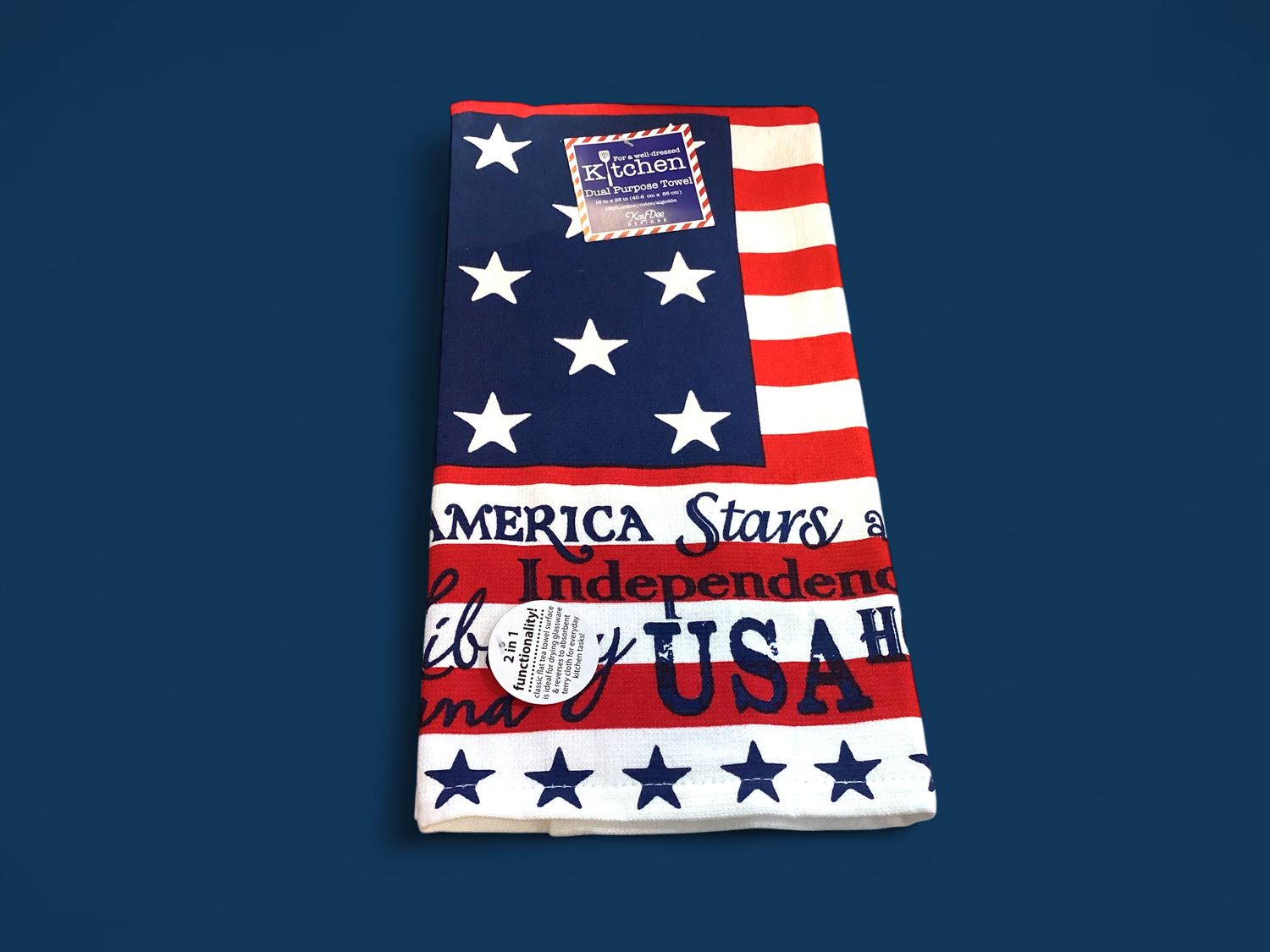 250th America Flag Stars/Stripes Tea Towel