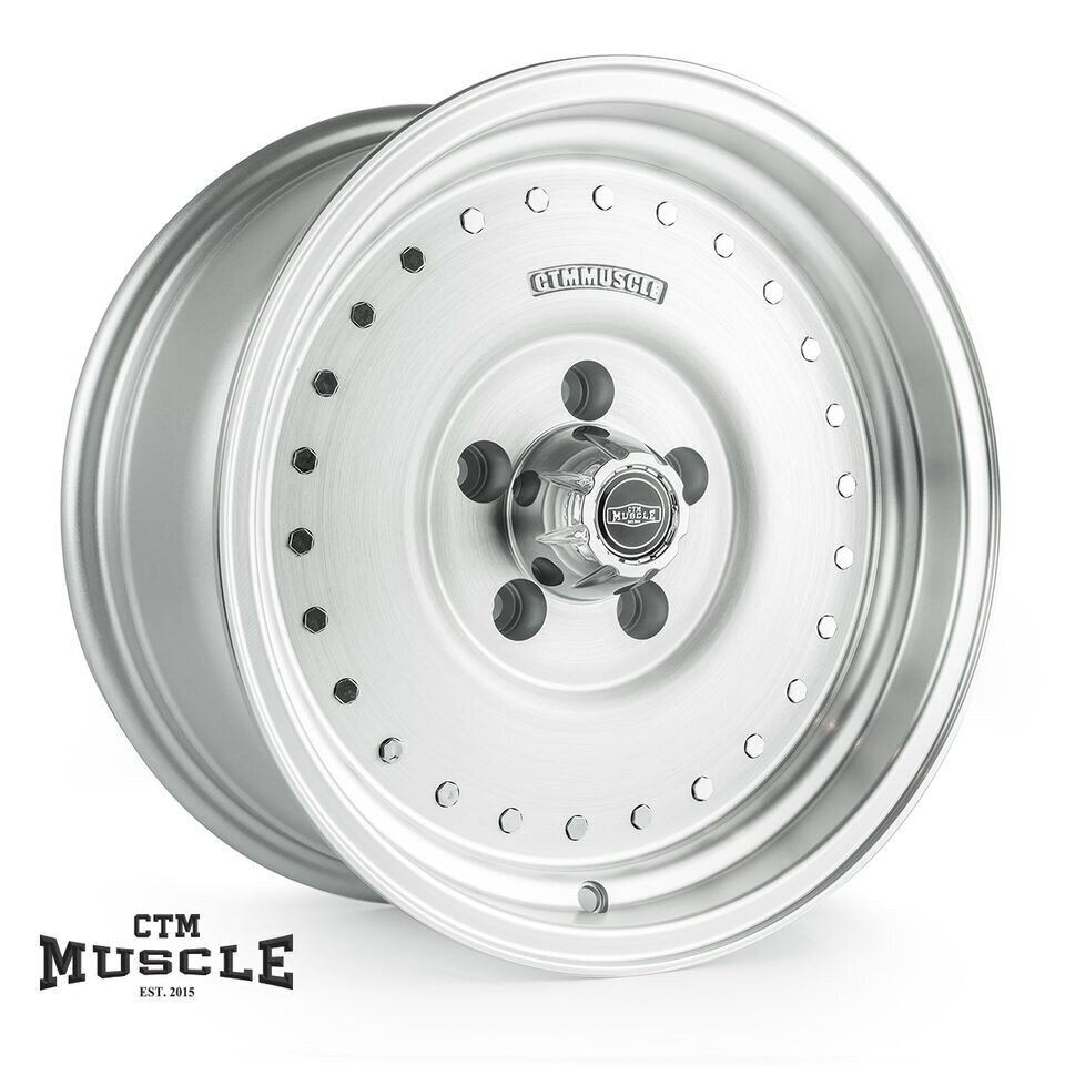 CTM MUSCLE BURNOUT BRUSHED SATIN Size:15x8.5J PCD:5/114.3 ET:0 (FORD FALCON FITMENT)