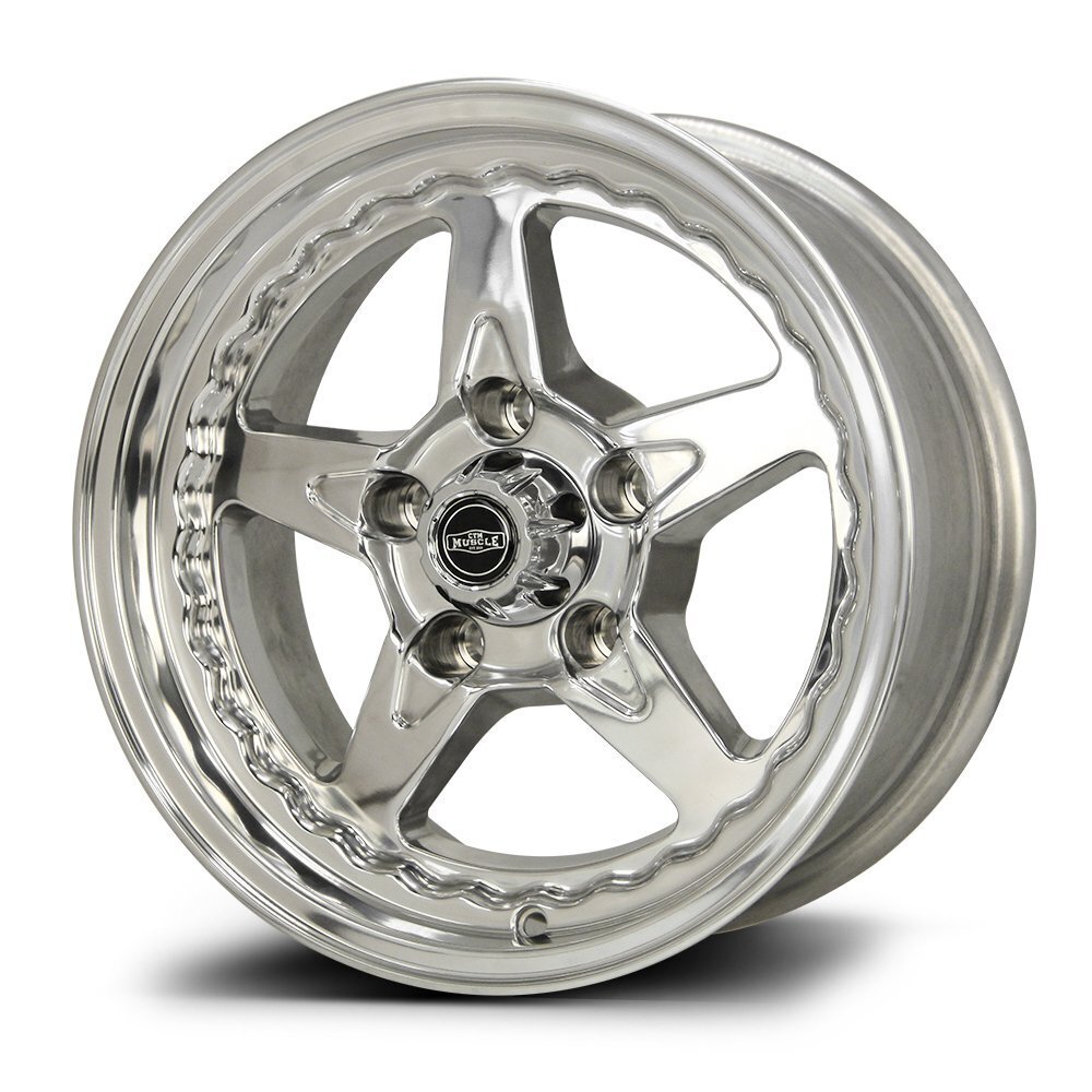 CTM MUSCLE DRAGSTAR POLISHED Size:15x8J PCD:5/120 ET:38 (HOLDEN COMMODORE FITMENT)