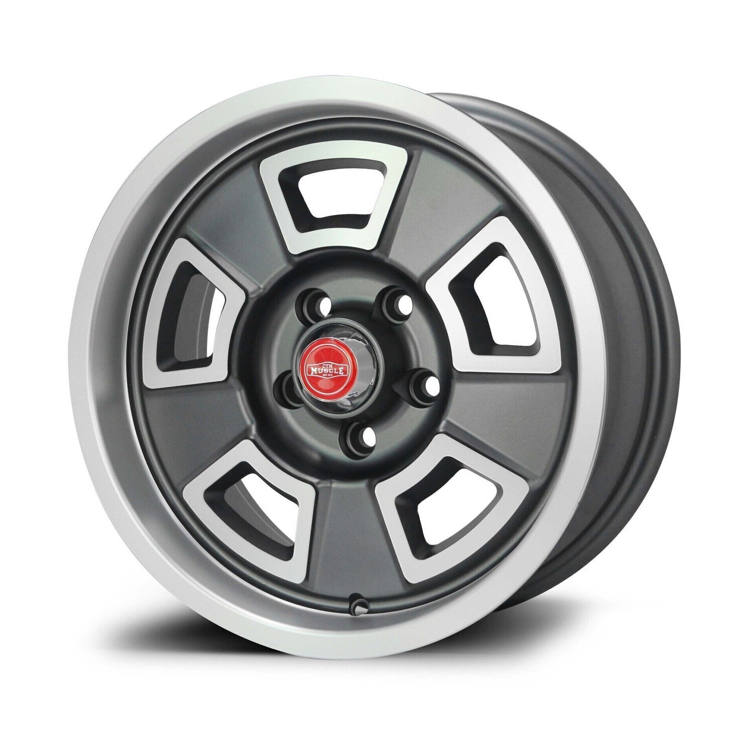 CTM MUSCLE GTS CUSTOM SATIN MACHINED GREY Size:15x7J PCD:5x108 ET:12