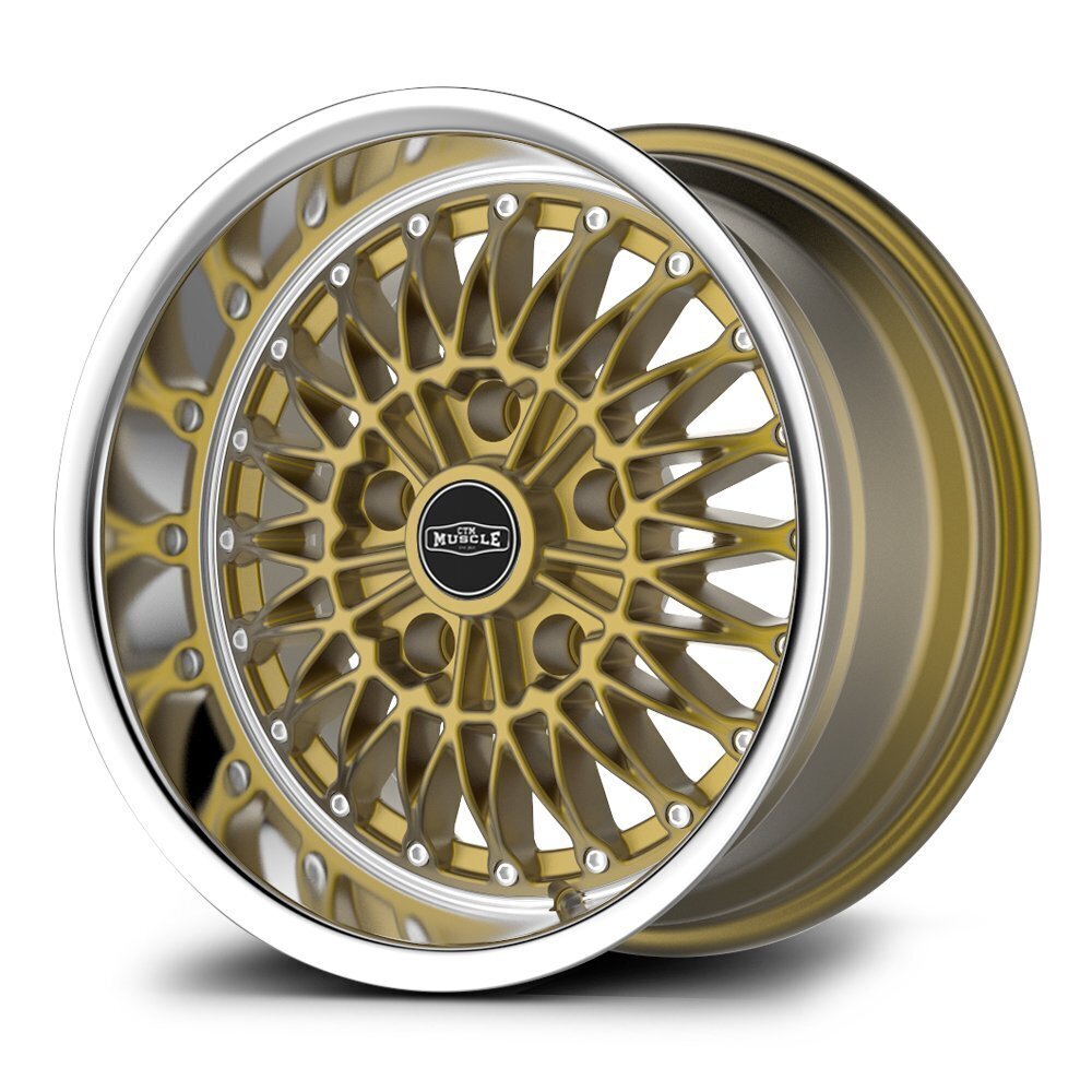CTM MUSCLE SPIDER GOLD / MACHINED LIP Size:15x8J ***CUSTOM FITMENT***