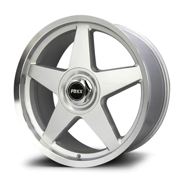 PDXX CANNON 20X9.5J PCD: 5/120 ET: 43 SILVER MACHINED LIP