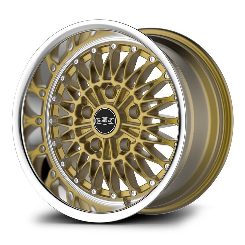 CTM MUSCLE SPIDER GOLD / MACHINED LIP Size:15x8J ***CUSTOM FITMENT***