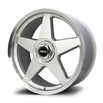 PDXX CANNON 20X9.5J PCD: 5/120 ET: 48 SILVER MACHINED LIP