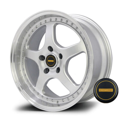 PDXX SVFR 18X8.0J PCD: 5/120 ET: 38 SILVER MACHINED LIP