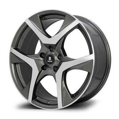 R-SERIES VF2 20X8.5J PCD: 5/120 ET: 42 GUNMETAL MACHINED FACE