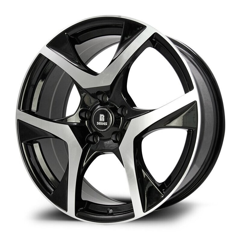 R-SERIES VF2 20X8.5J PCD: 5/120 ET: 42 BLACK MACHINED FACE