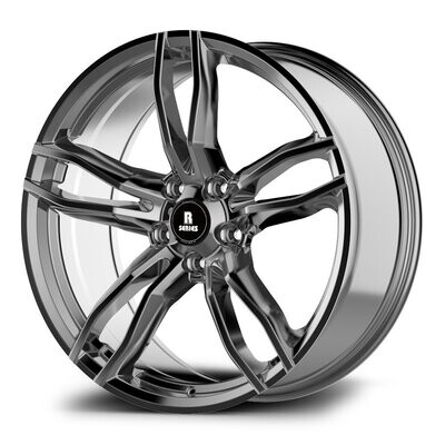 *SINGLE WHEEL* R-SERIES HF F1 20X9.5J PCD: 5/120 ET: 45 SHADOW CHROME