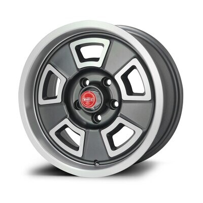 CTM MUSCLE GTS CUSTOM SATIN MACHINED GREY Size:15x7J PCD:5x108 ET:12