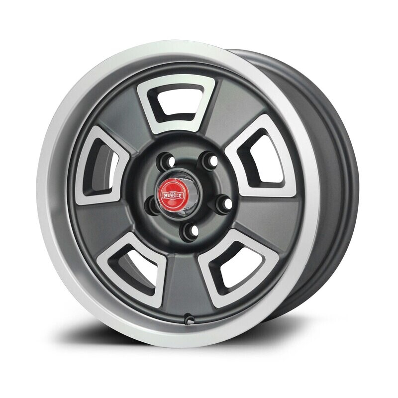 CTM MUSCLE GTS CUSTOM SATIN MACHINED GREY Size:15x7J PCD:5x108 ET:12