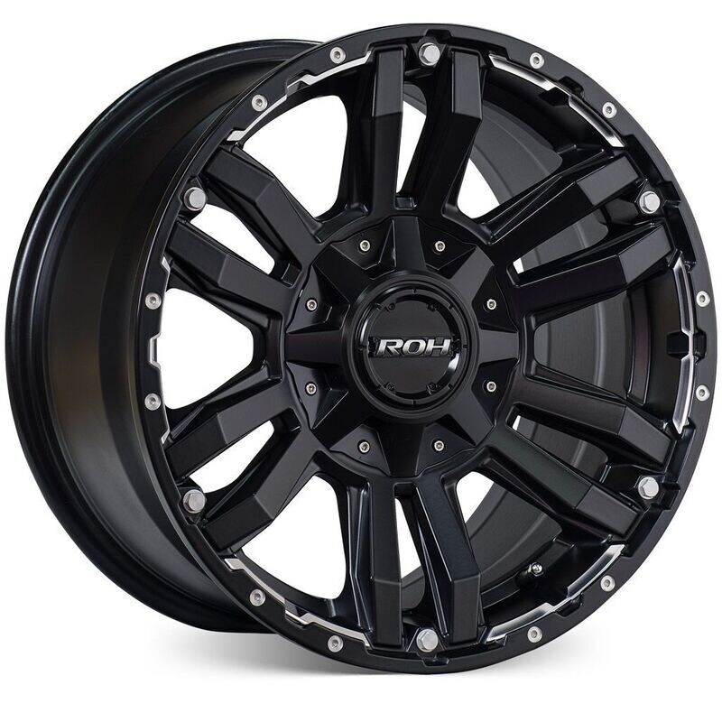 ROH VAPOUR MATT BLACK MACHINED Size:16x8 PCD:6/114.3 ET:30