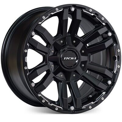 ROH VAPOUR MATT BLACK MACHINED Size:17x9 PCD:5/120-5/127 ET:30