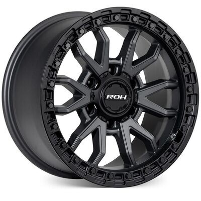 ROH RAID Matt Black Graphite Size:17x9 PCD:6/139.7 ET:25