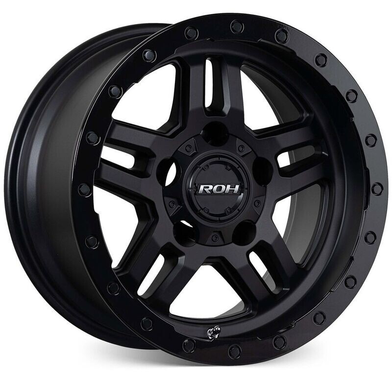ROH HAMMER BLACK / GLOSS LIP Size:16x9 PCD:5/150 ET:-59