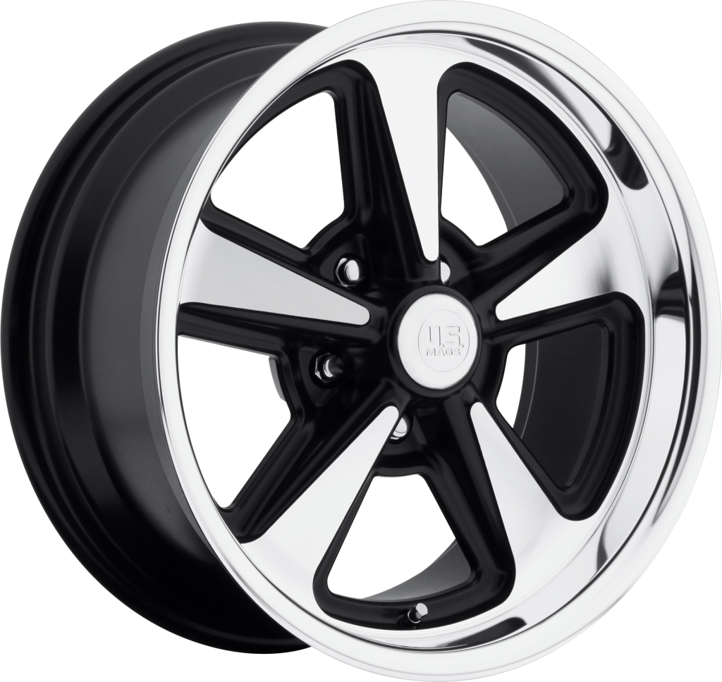 US MAGS BANDIT (U109) MATTE BLACK / MACHINED Size:18x8 PCD:5/114.3 ET:1