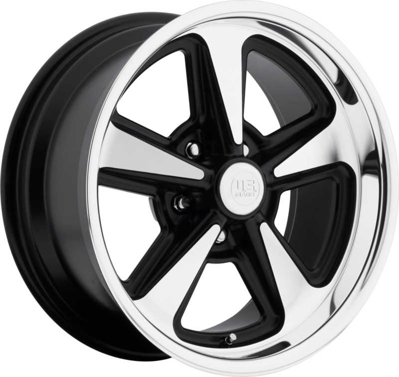 US MAGS BANDIT (U109) MATTE BLACK / MACHINED Size:18x8 PCD:5/114.3 ET:1