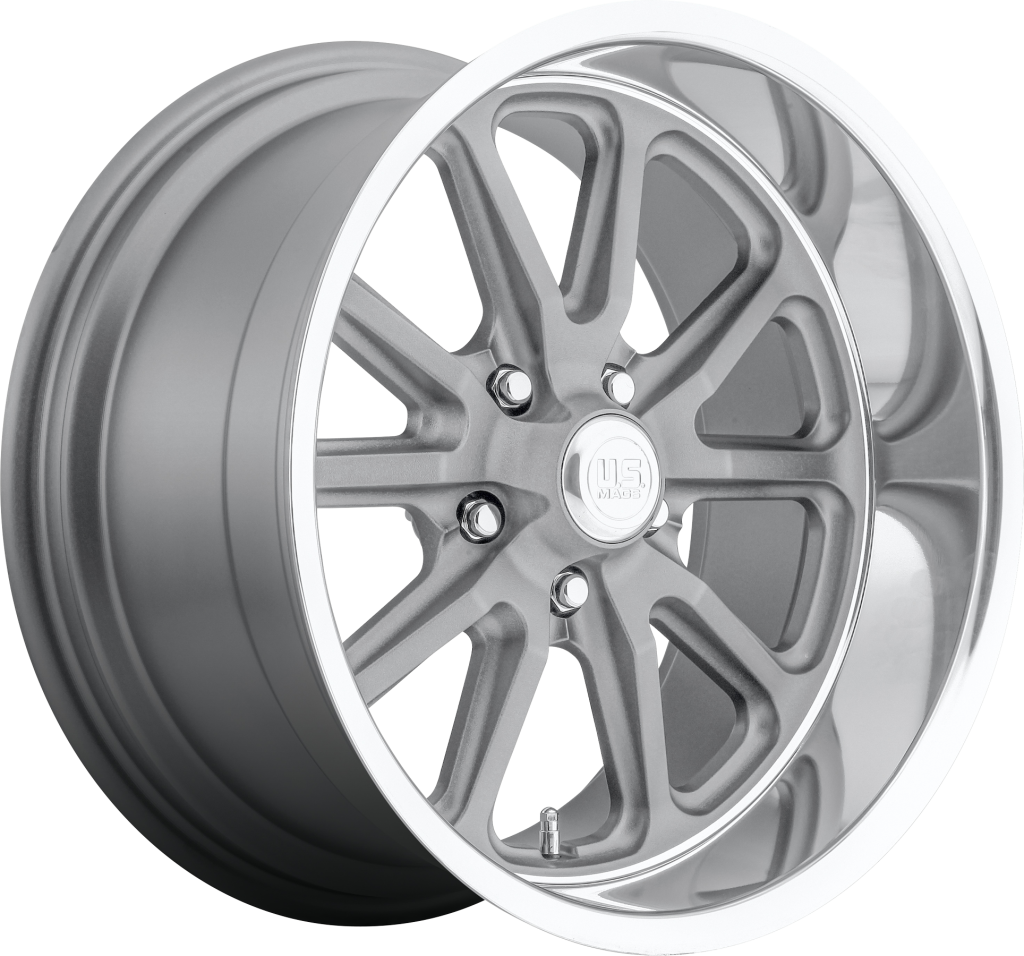 US MAGS RAMBLER (U111) MATTE GUN METAL / MACHINED Size:15x7 PCD:5x114.3 ET:1