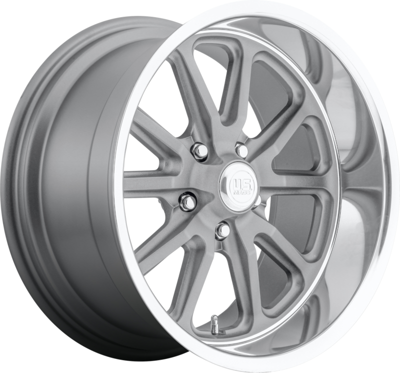 US MAGS RAMBLER (U111) MATTE GUN METAL / MACHINED Size:15x7 PCD:5x114.3 ET:1