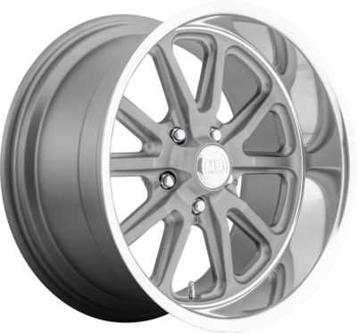 US MAGS RAMBLER (U111) MATTE GUN METAL / MACHINED Size:15x7 PCD:5x114.3 ET:1