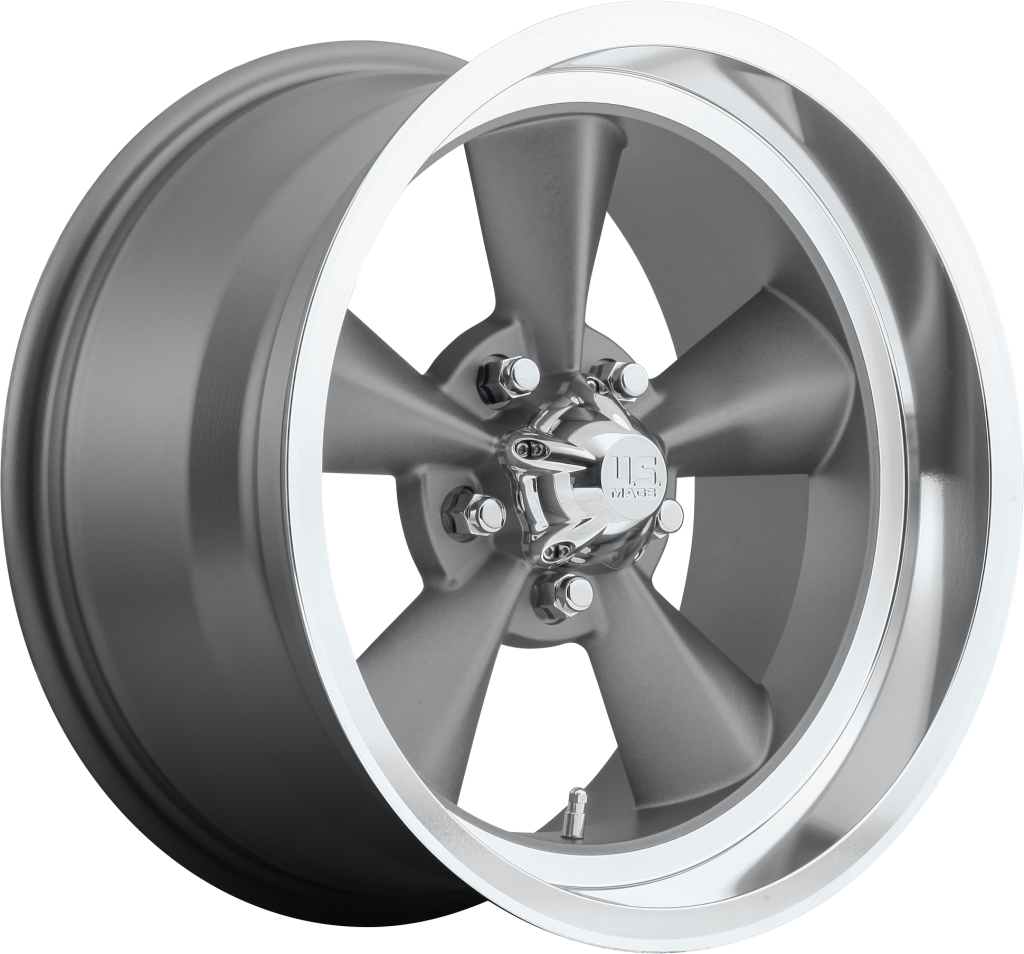 US MAGS STANDARD (U102) MATTE GUN METAL / MACHINED  Size:17x8 PCD:5/120.65 ET:1