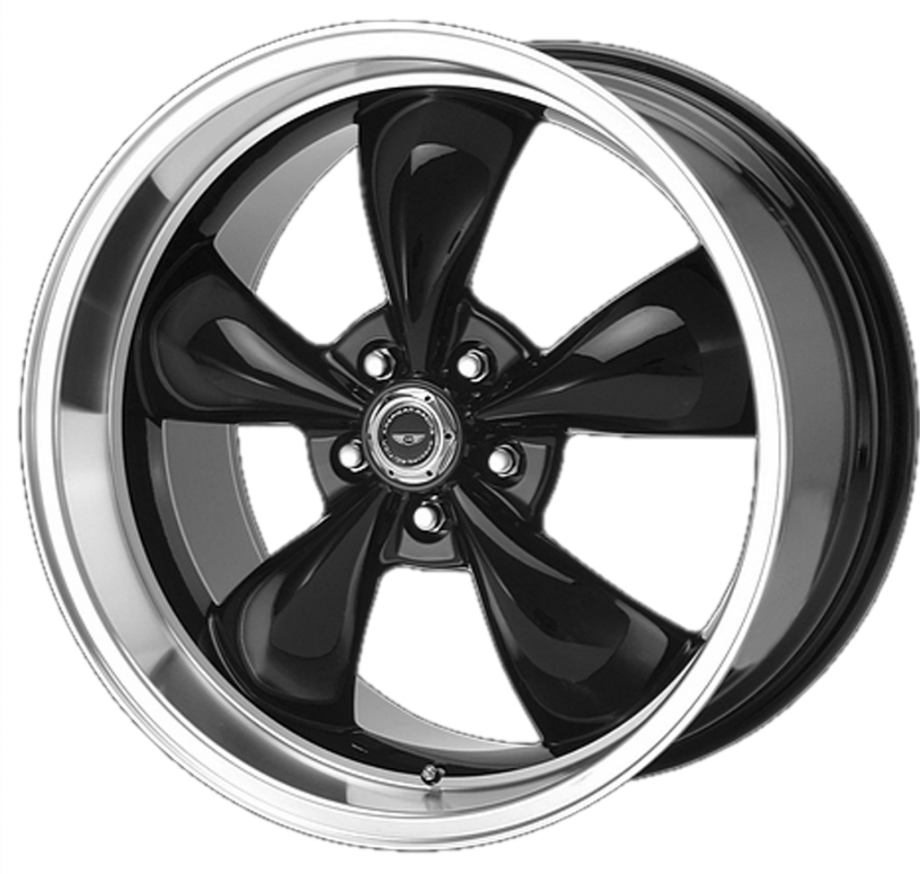 AMERICAN RACING TORQ THRUST M Gloss Black W/ Machined Lip Size:17x8 PCD:5/120.65 ET:0