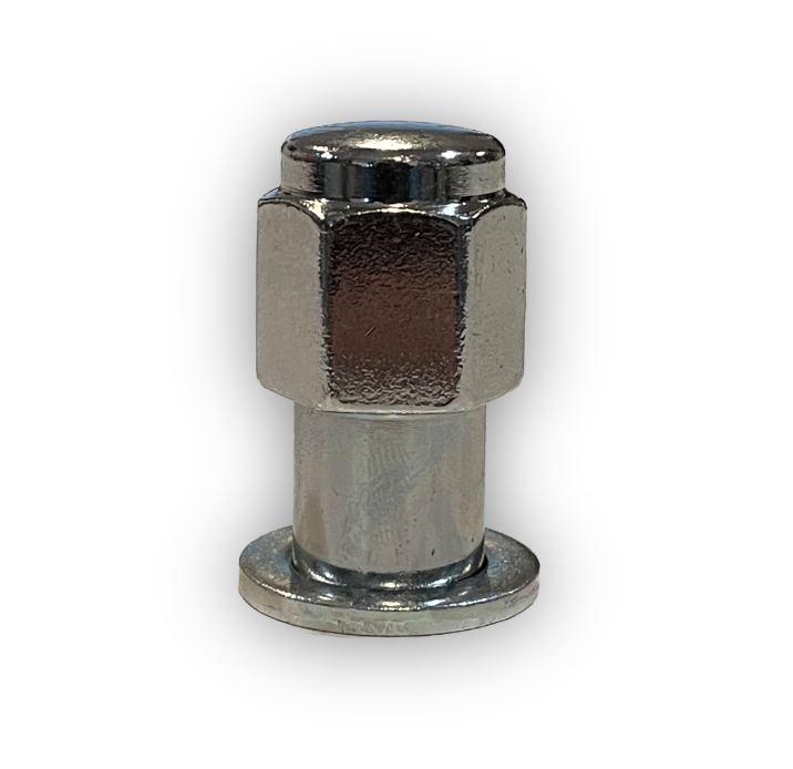 25 Pack Chrome Dome Top Mag Lug Nuts – 1/2-20 Thread, 3/4 Inch Shank, With Washers – CWA 5103