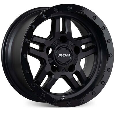 ROH HAMMER BLACK / GLOSS LIP Size:16x9 PCD:5/150 ET:-12