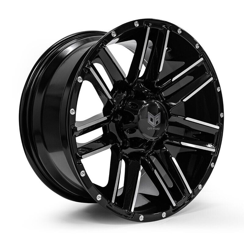 OFF-ROAD ACTION STINGER GLOSS BLACK / MILLED Size:17X8.5 PCD:6/139.7 ET25