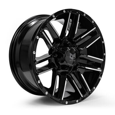 OFF-ROAD ACTION STINGER GLOSS BLACK / MILLED Size:17X8.5 PCD:6/139.7 ET25