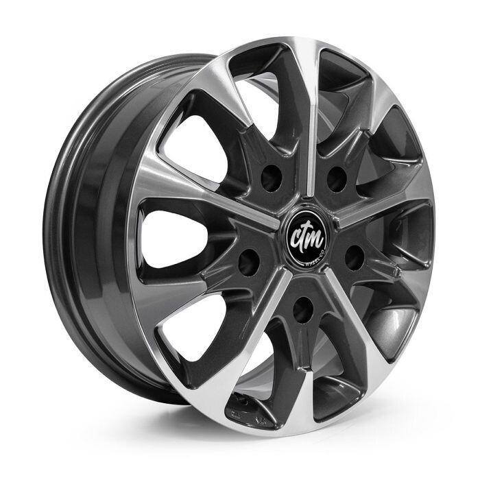 CTM SELECT+ TRANSIT GUNMETAL / MACHINED Size:16x6.5 PCD:5/160 ET50