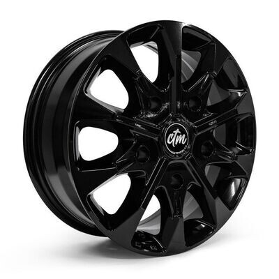 CTM SELECT+ TRANSIT GLOSS BLACK Size:16x6.5 PCD:5/160 ET50 CTM SELECT+ TRANSIT GLOSS BLACK Size:16x6.5 PCD:5/160 ET50