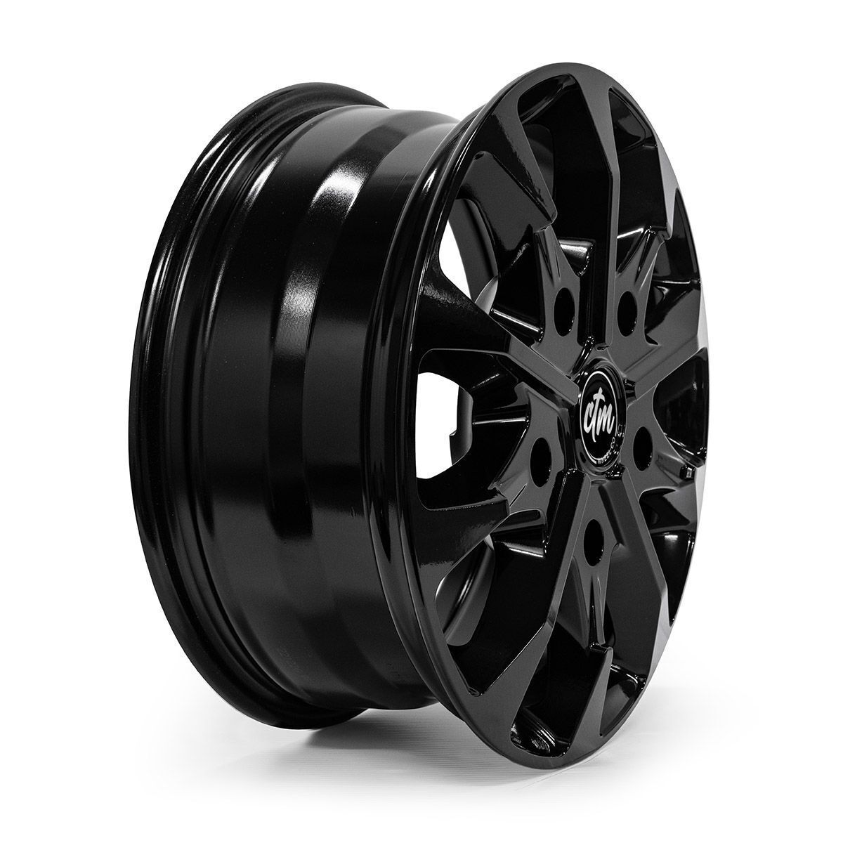 CTM SELECT+ TRANSIT GLOSS BLACK   Size:16x6.5 PCD:5/160 ET50 (FORD TRANSIT CUSTOM <2023)