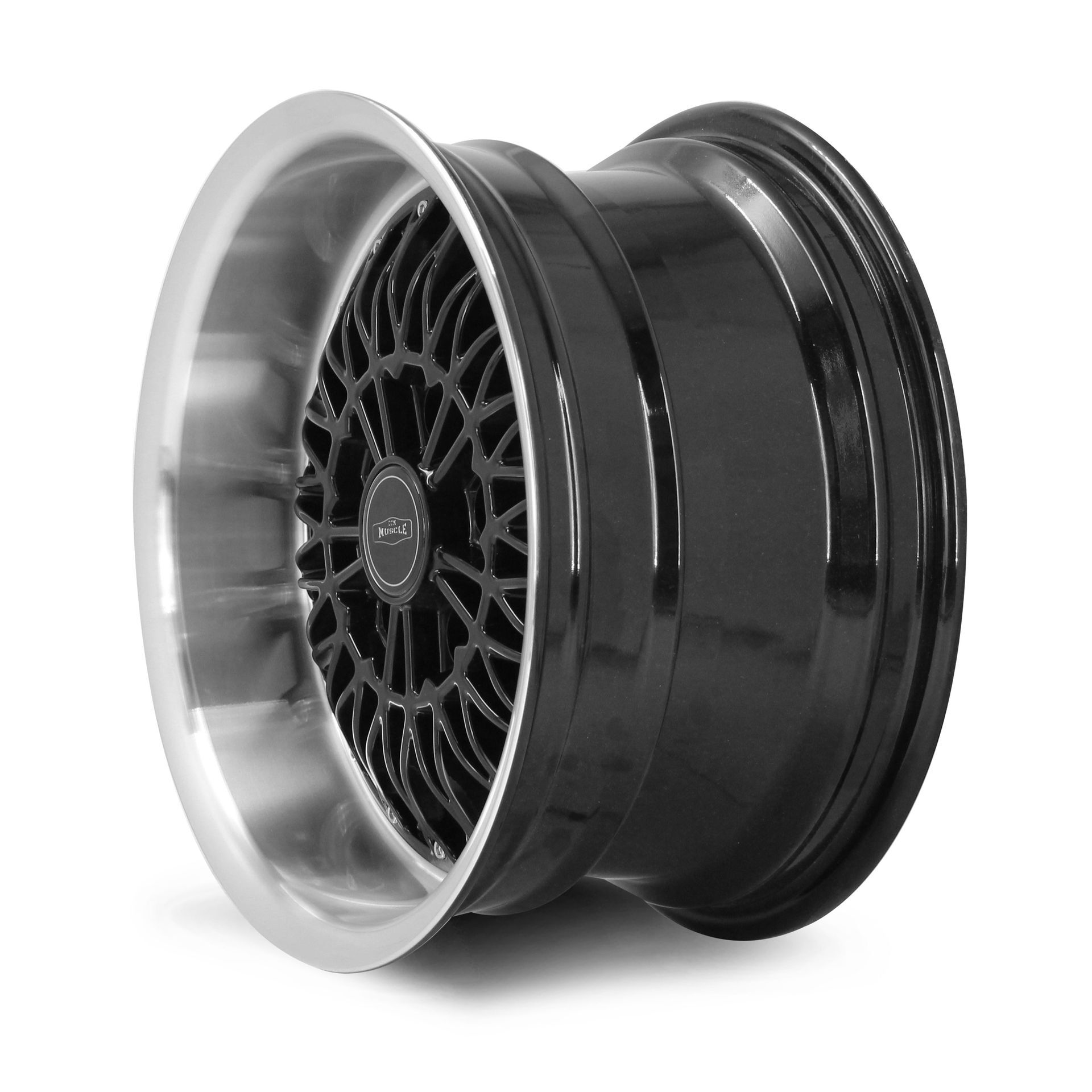 CTM MUSCLE SPIDER BLACK / MACHINED LIP Size:15x10J ***CUSTOM FITMENT***