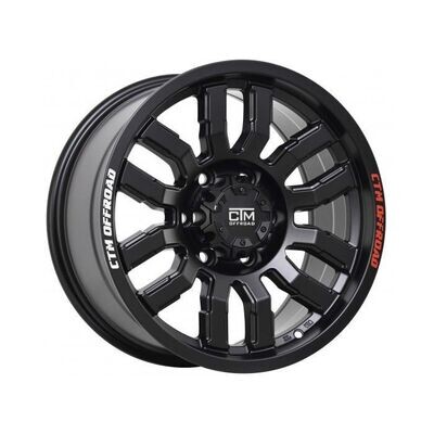CTM SELECT+ CONQUER SATIN BLACK Size:17X8.5 PCD:6/114.3 ET20P CTM SELECT+ CONQUER SATIN BLACK Size:17X8.5 PCD:6/114.3 ET20P