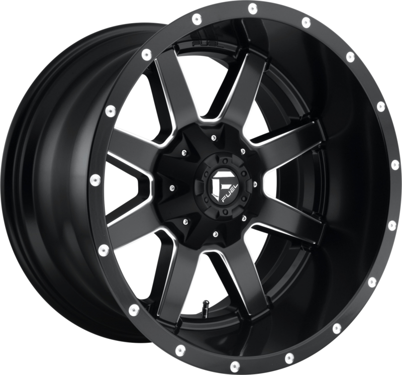 FUEL MAVERICK MATT BLACK/MILLED Size:17X8.5 PCD:6/114.4 - 6/139.7 ET32