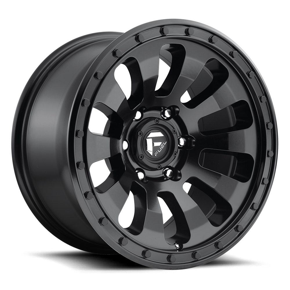 FUEL TACTIC MATTE BLACK Size:18X9.0 PCD:6/139.7 ET20