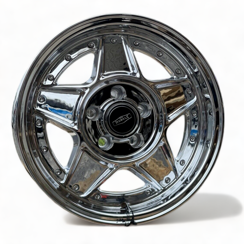 *FINAL FEW* CTM MUSCLE BOMBER CHROME Size:15x8.5J PCD:5/114.3 ET:6