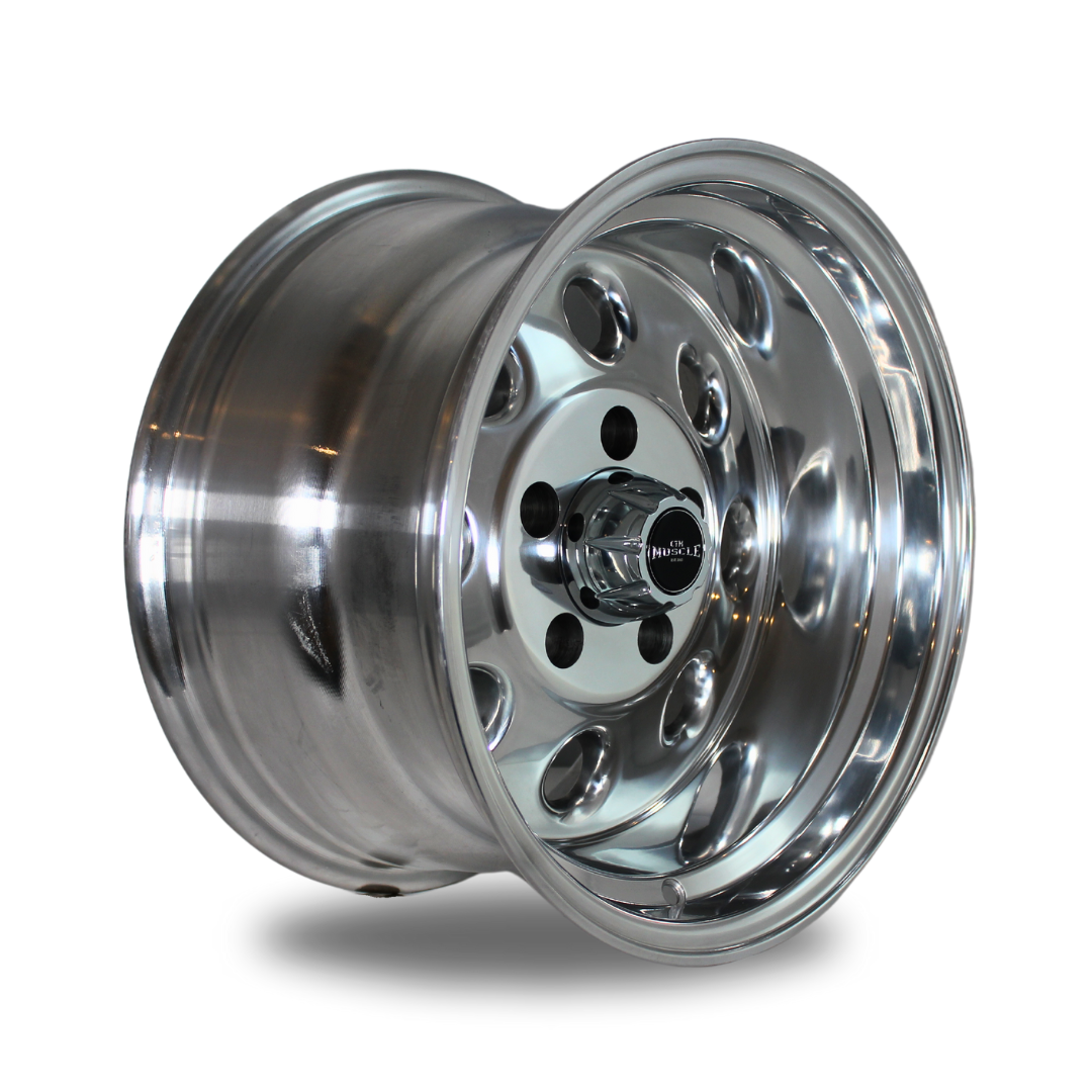 *NEW SIZE* CTM MUSCLE DRAG LIGHT POLISHED DEEP DISH Size:15X8.5 ***CUSTOM FITMENT***