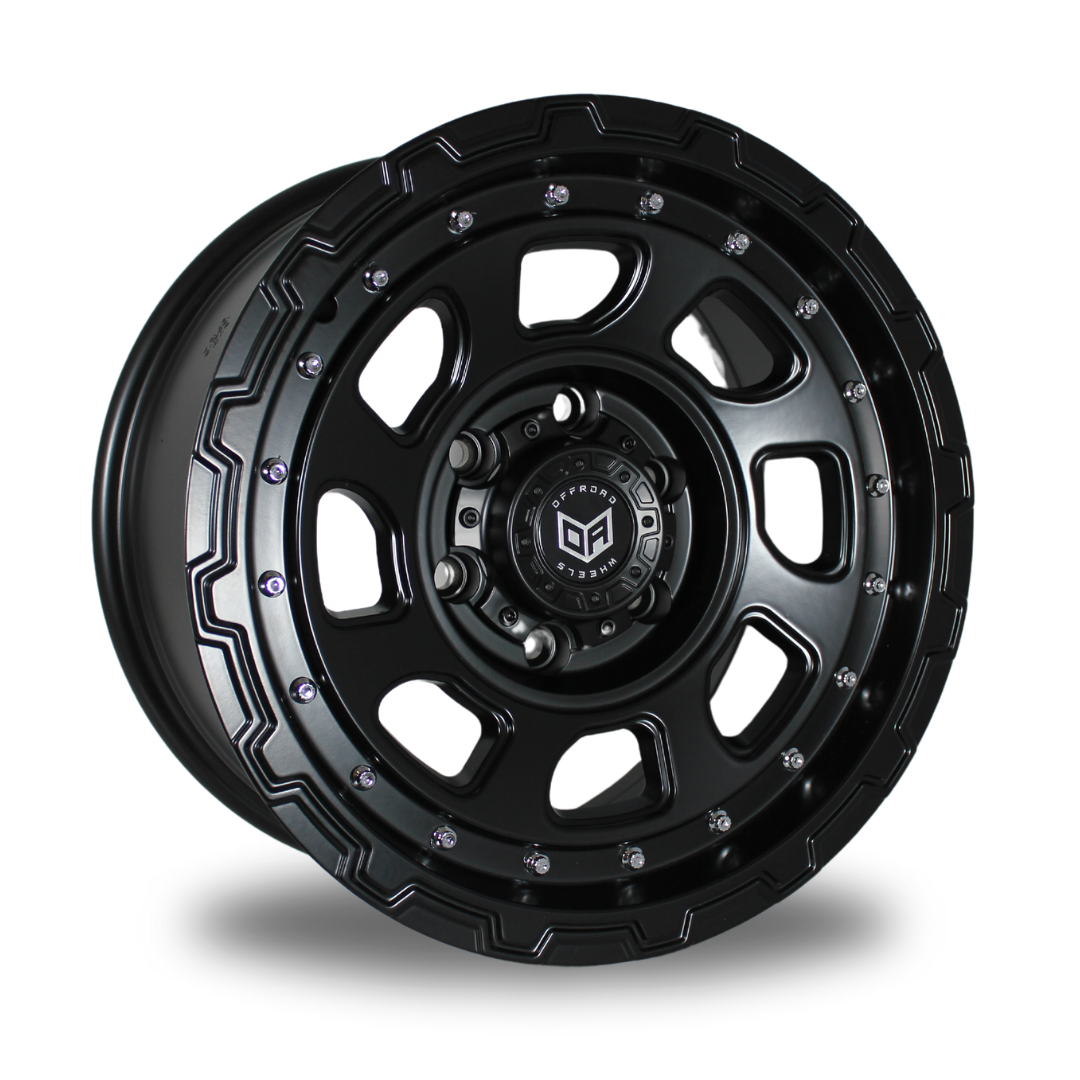 *NEW DESIGN* OFF-ROAD ACTION BURNER SATIN BLACK   Size:17X8.5 PCD:6/139.7 ET15