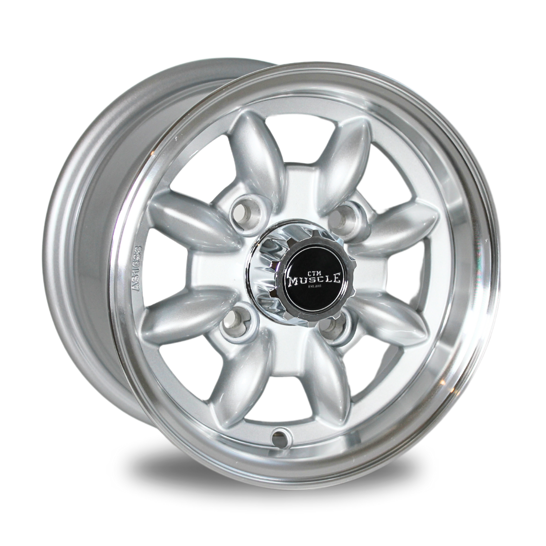 *NEW SIZE* CTM MUSCLE S-LITE SILVER / MACHINED LIP Size:10x5.5J PCD:4/101.6 ET:20