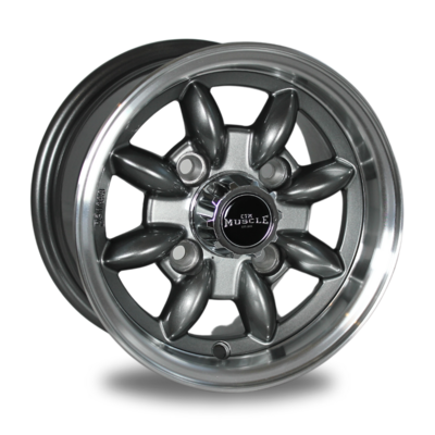 *NEW RELEASE* CTM MUSCLE S-LITE GUNMETAL / MACHINED LIP Size:10x5.5J PCD:4/101.6 ET:20