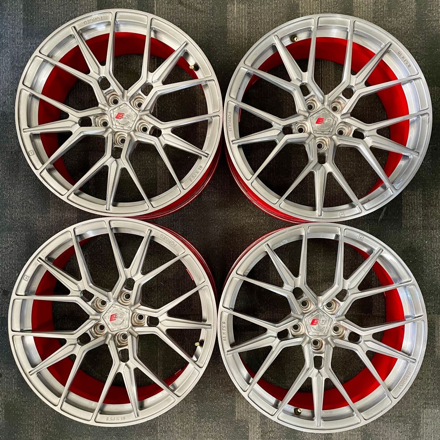 *USED* 19" SET 4 CTM CUSTOM FORGED FIT AUDI A3, S3, VW GOLF
