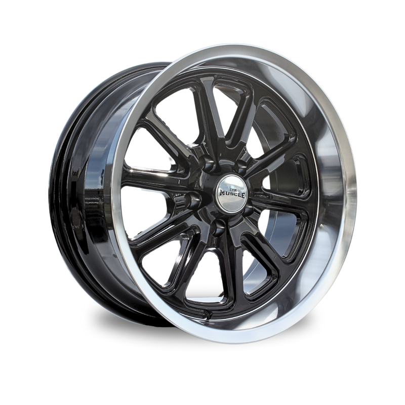 CTM MUSCLE HORNET GLOSS BLACK / MACHINED LIP Size:17x7J PCD:5/120.65 ET:0