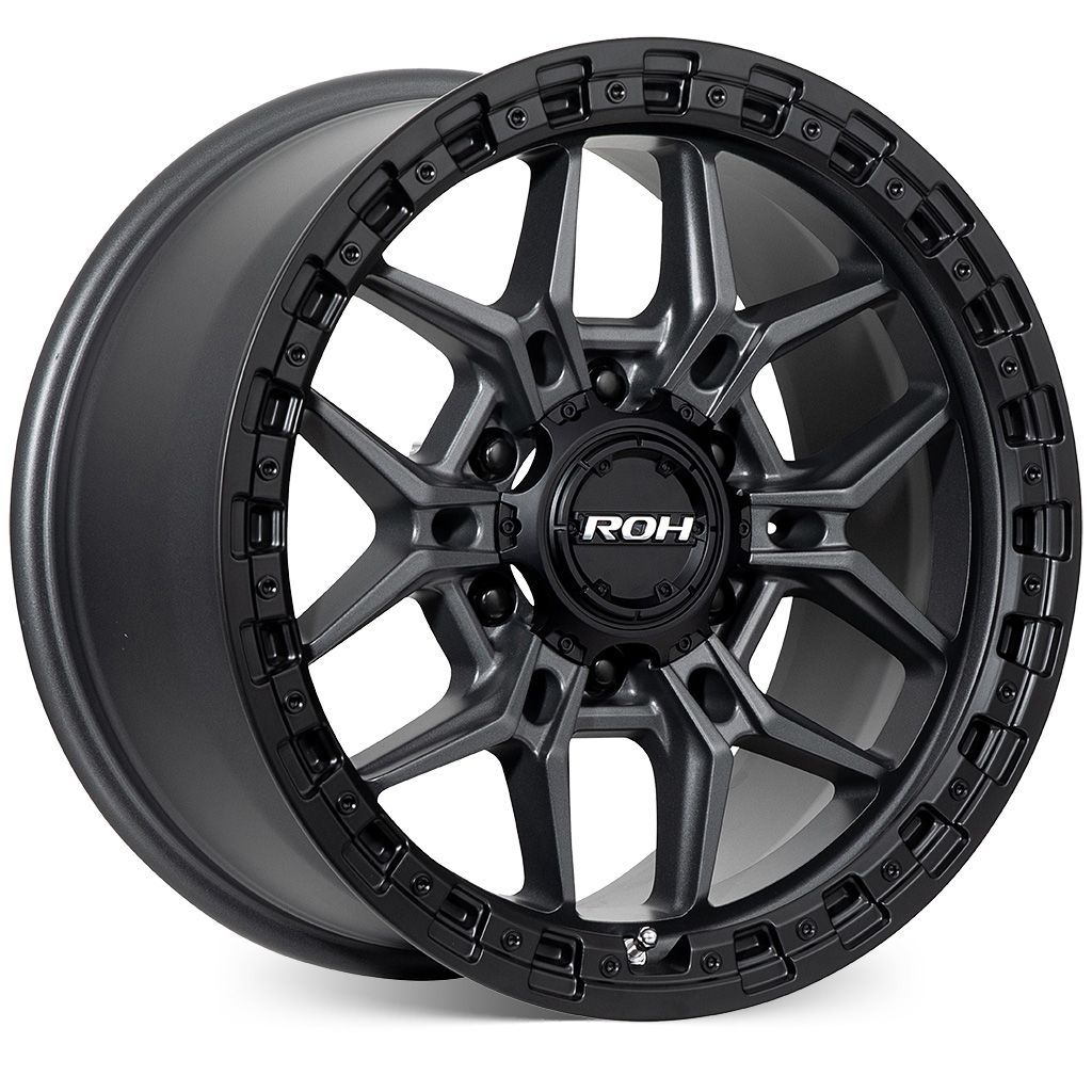 ROH AXE MATT GRAPHITE / BLACK Size:17x9 PCD:6/139.7 ET:35