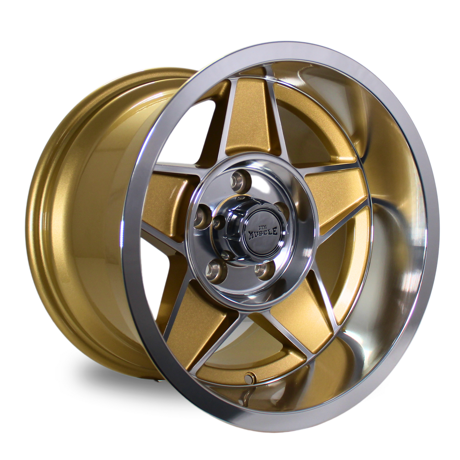 CTM MUSCLE GLOBE GOLD / MACHINED FACE Size:15x10J ***CUSTOM FITMENT***